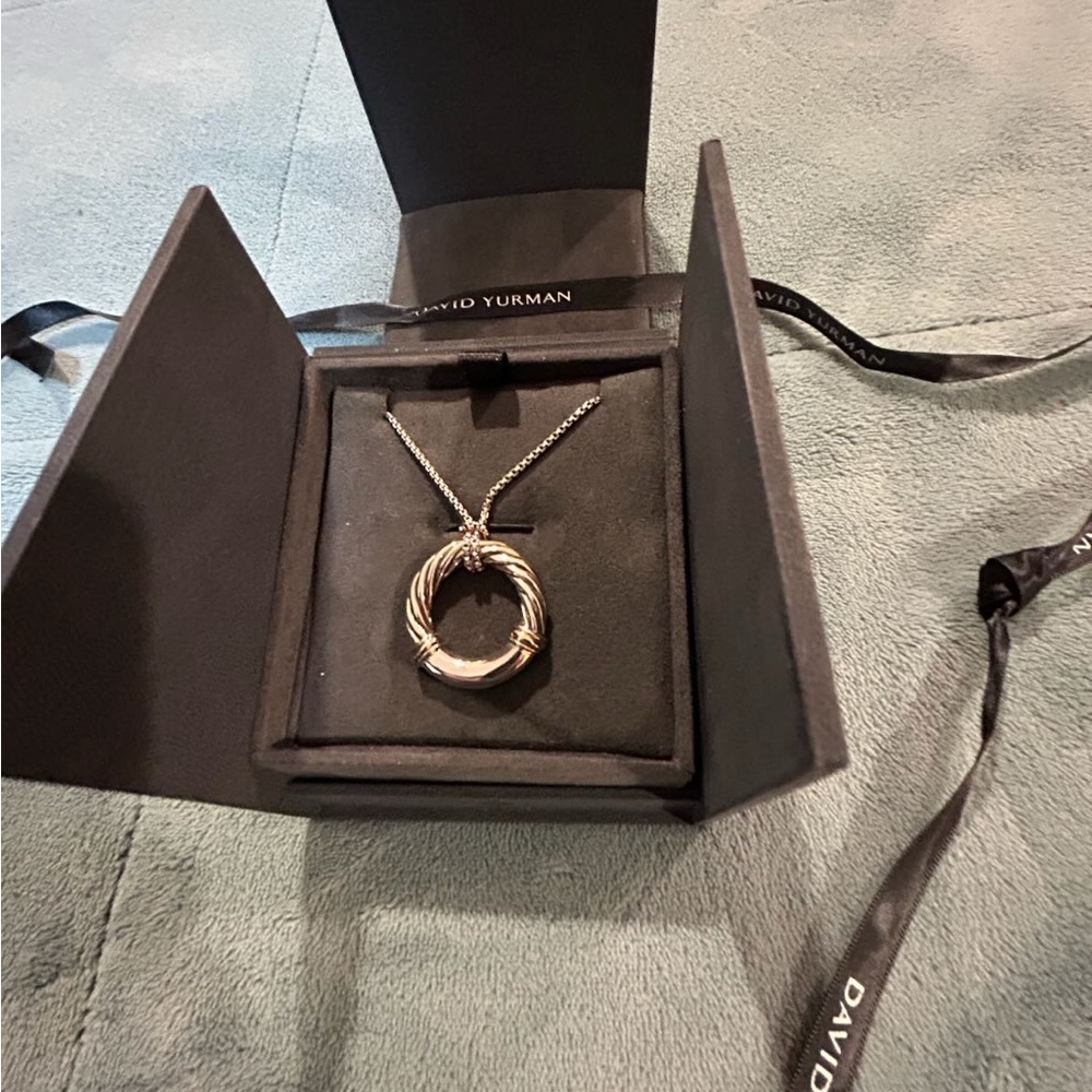 David Yurman Twisted Silver Necklace